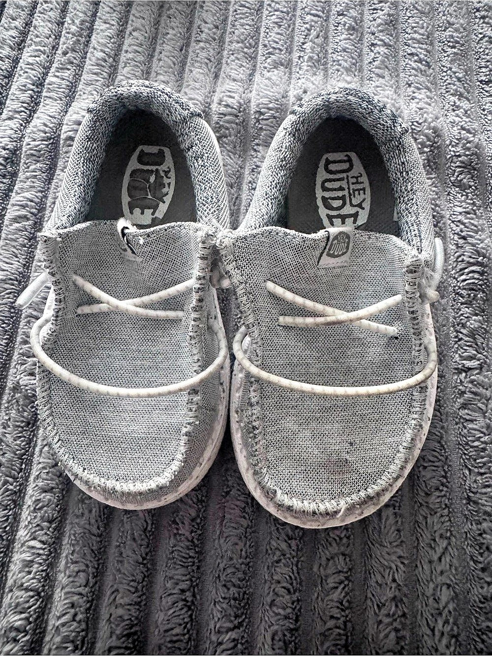 Hey Dude Wally toddler Stretch Sneakers Gray